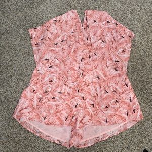flamingo romper nwt